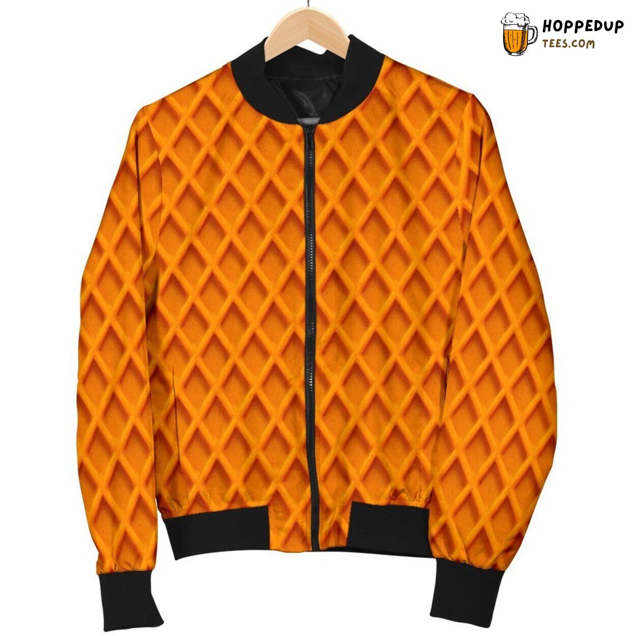Classic Waffle Design Men’s Bomber Jacket Breakfast Artistic Elegance Tribute Classic Waffle Design Men’s Bomber Jacket Breakfast Artistic Elegance Tribute