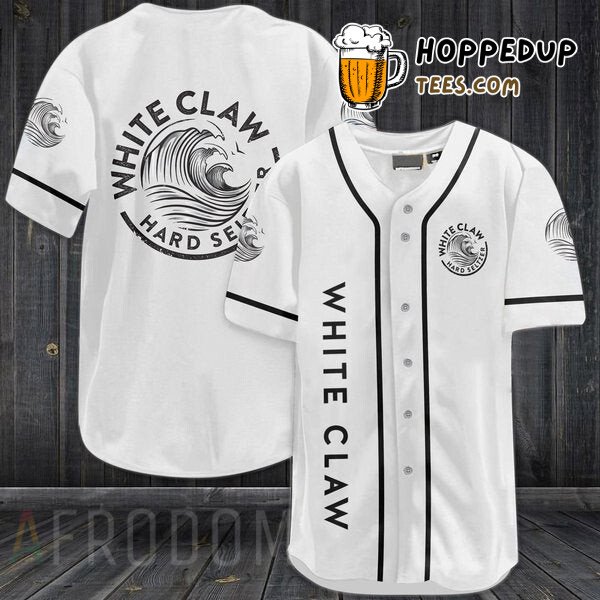 Claw Hard Seltzer Inspired White Baseball Jersey Unique Distinctive Look