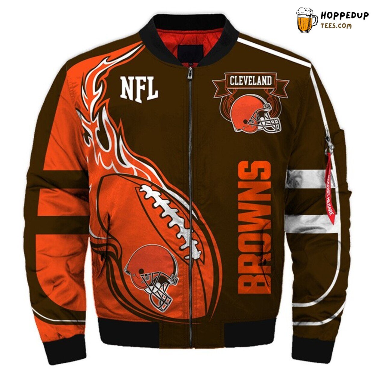 Cleveland Browns Essential Winter Bomber Jacket Men’s Premium Wear