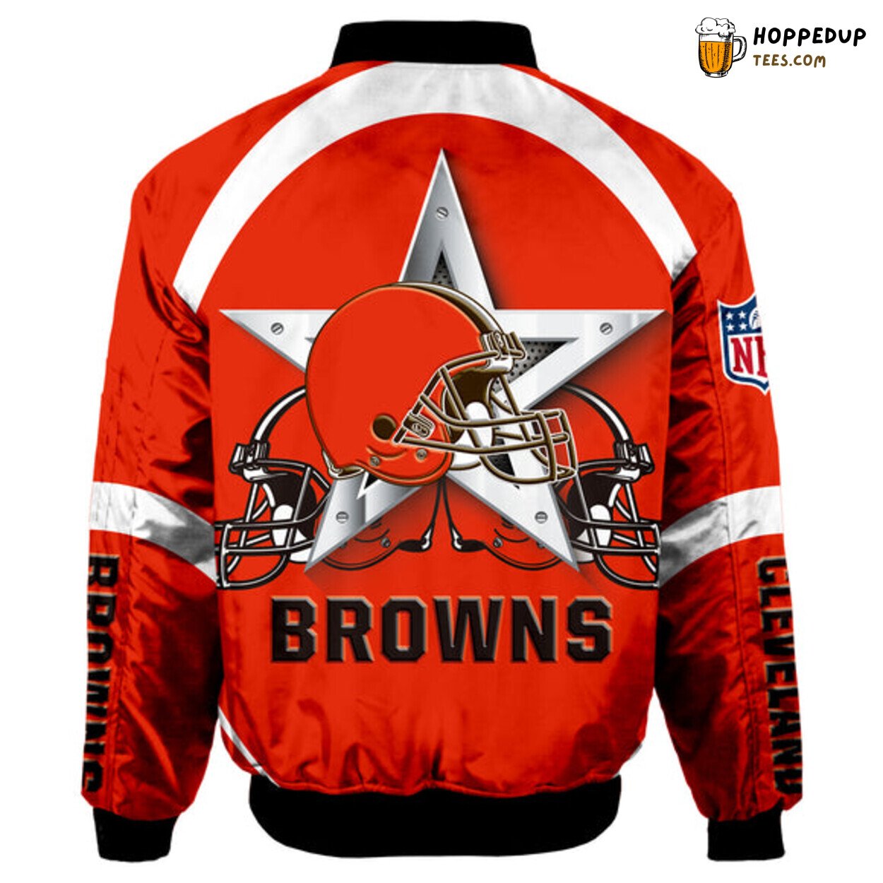 Cleveland Browns Football Running Bomber Jacket Graphic Player