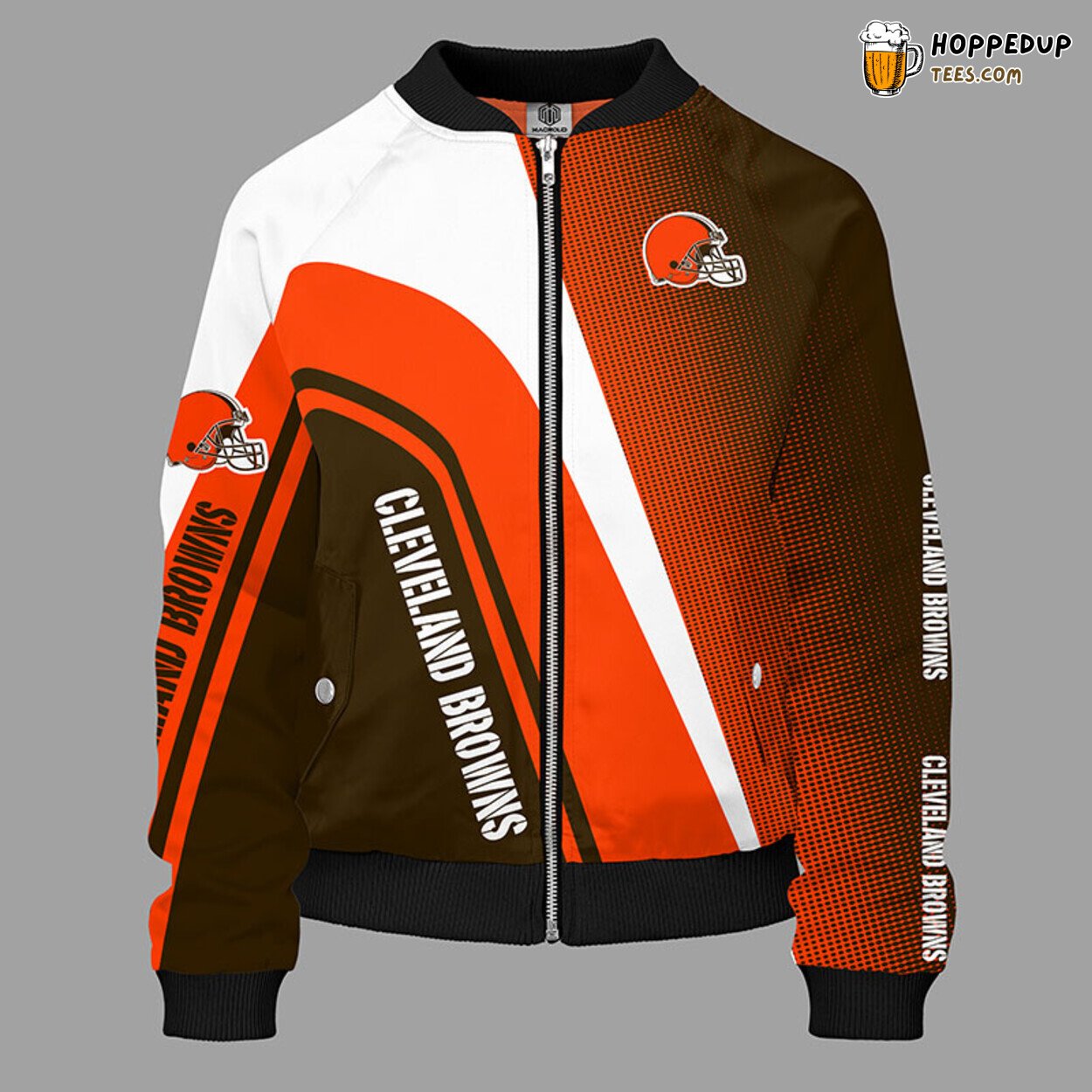 Cleveland Browns NFL Distinctive Orange Bomber Jacket Style