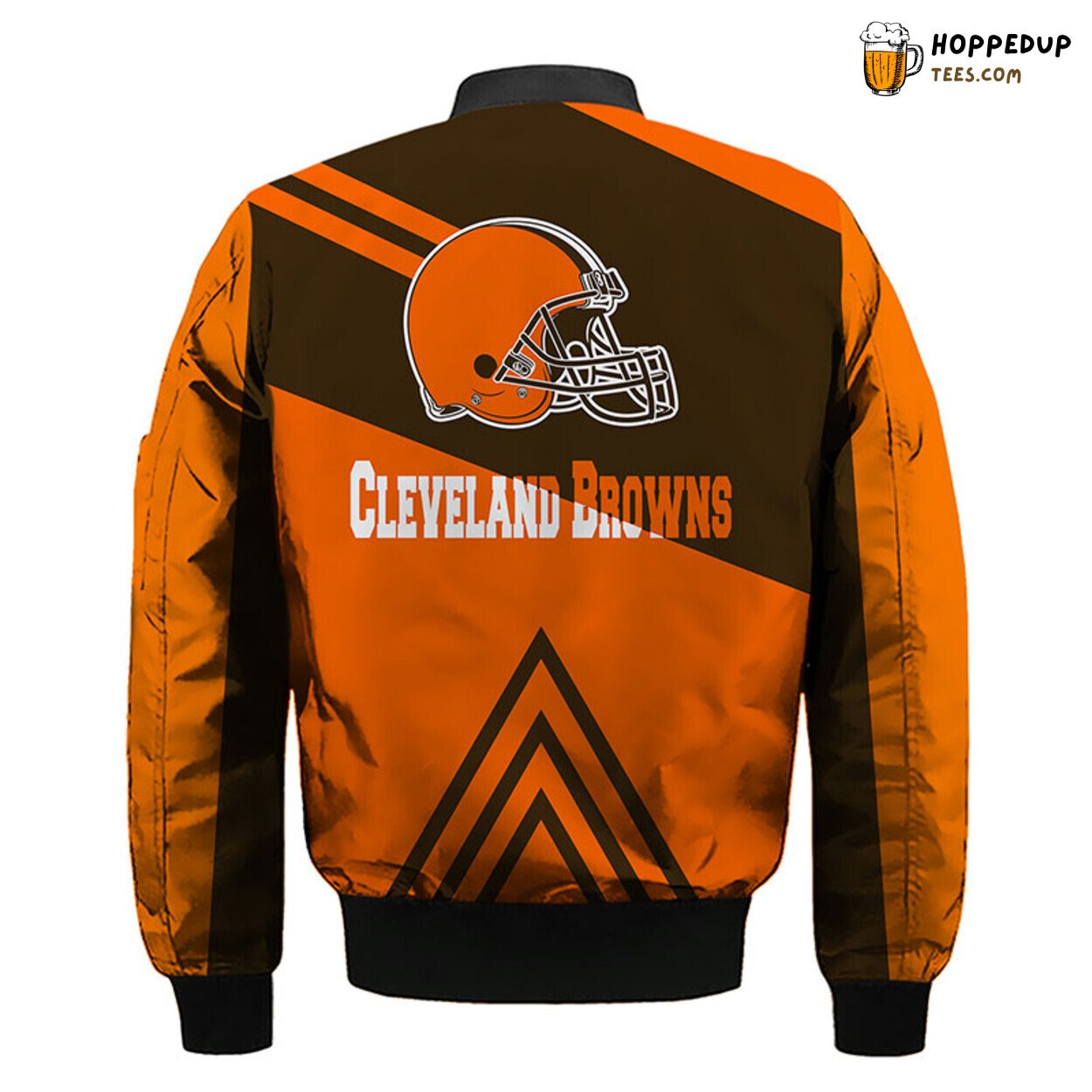 Cleveland Browns NFL Orange Brown Unique Bomber Jacket Style