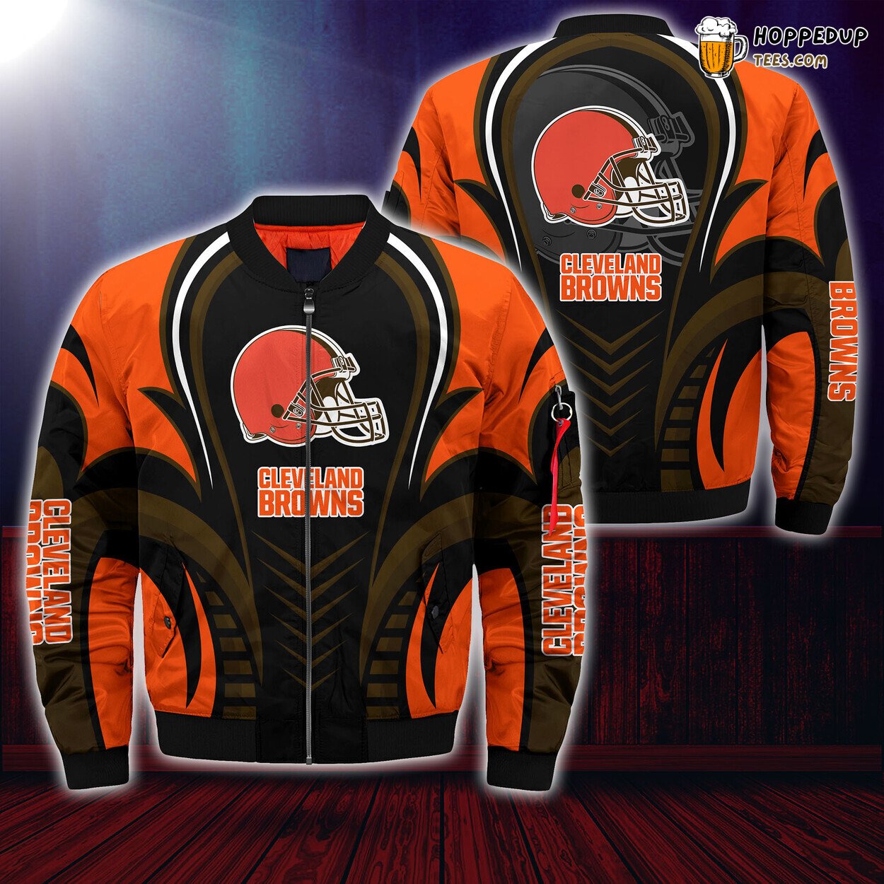 Cleveland Browns NFL Seasonal Edition Bomber Jacket Premium Fan Wear