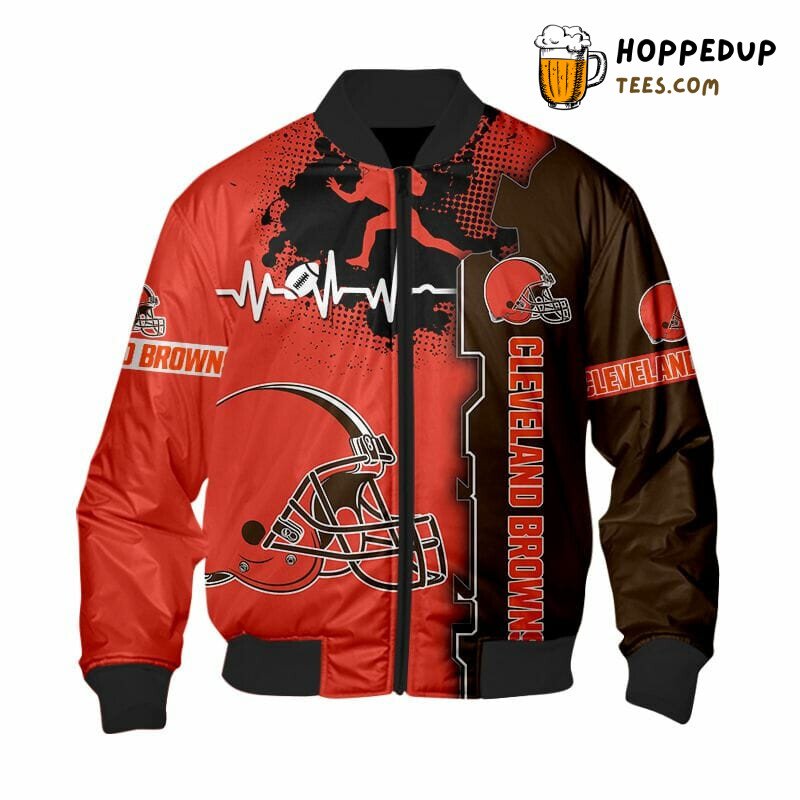 Cleveland Browns NFL Vibrant Orange Essential Bomber Jacket