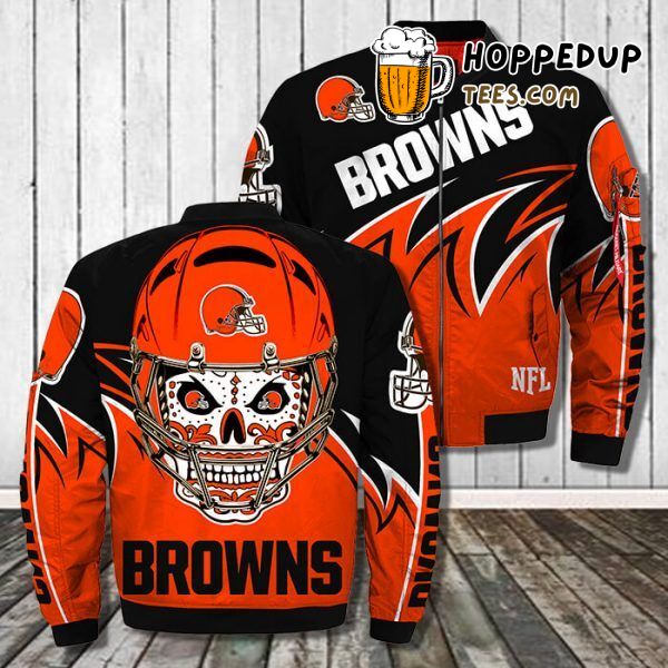 Cleveland Browns Second Edition 3D Printful Bomber Jacket Unique Design Look