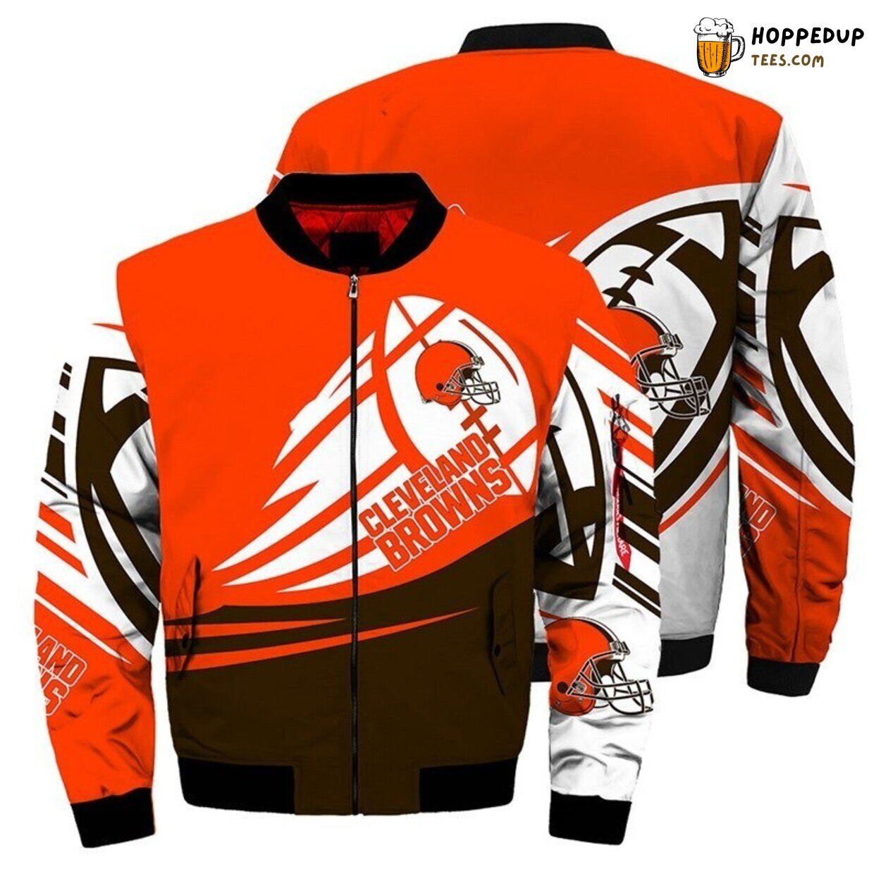Cleveland Browns Ultra Balls Graphic Stylish Bomber Jacket Sportswear