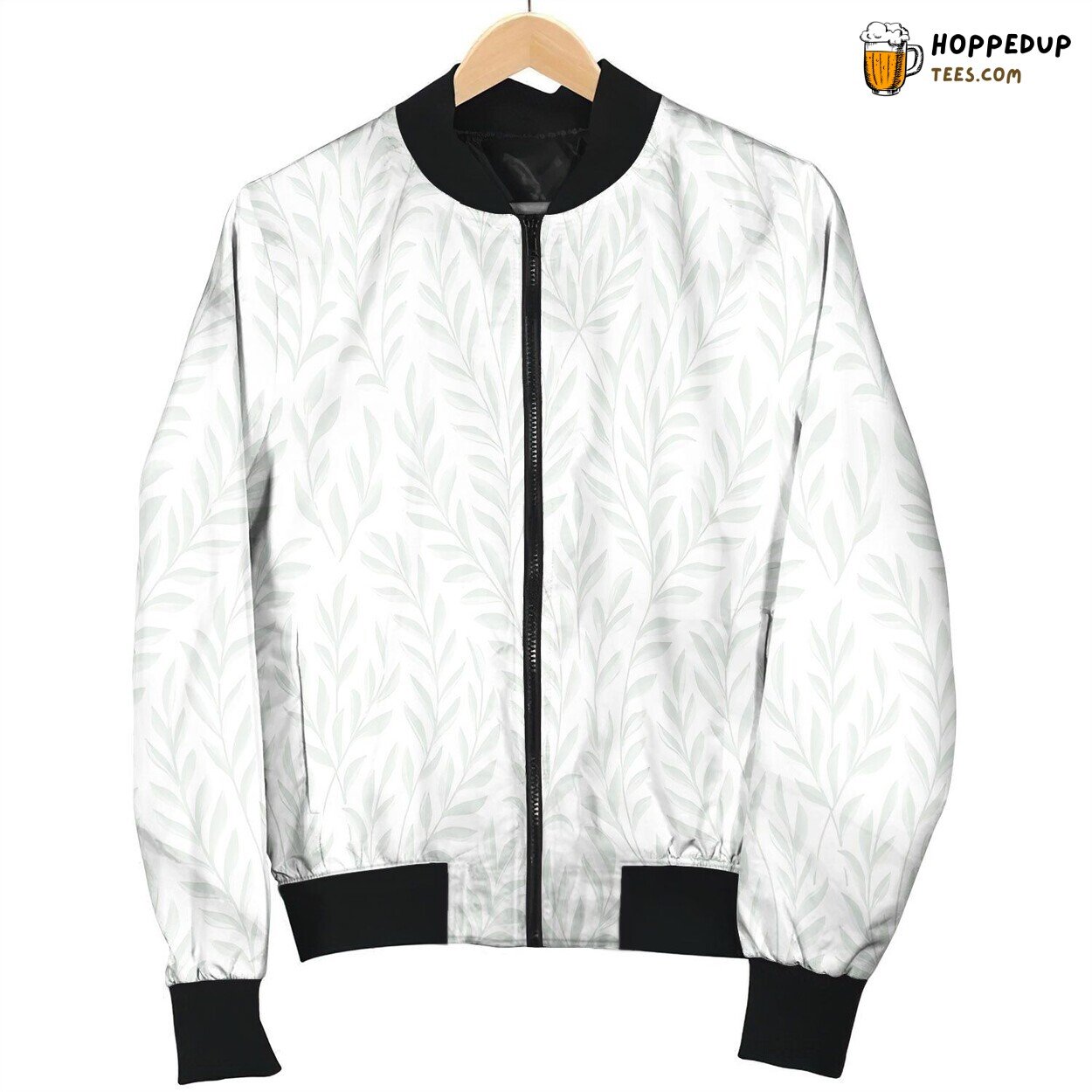 Climbing Leaves Spring Green Bomber Jacket