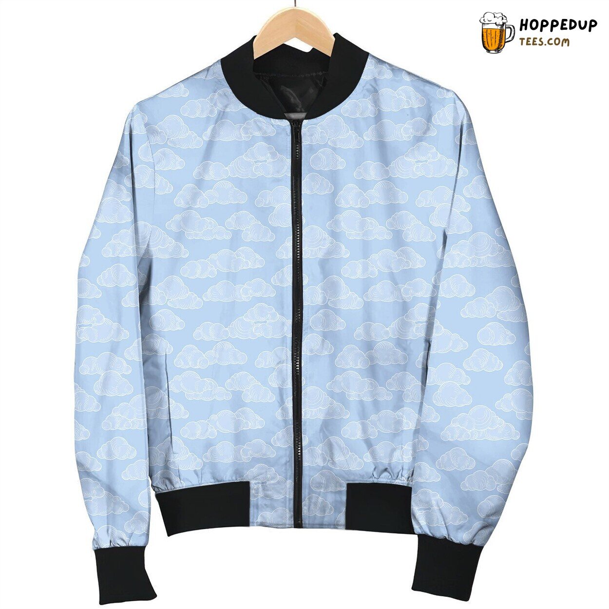 Cloud Simple Line Bomber Jacket
