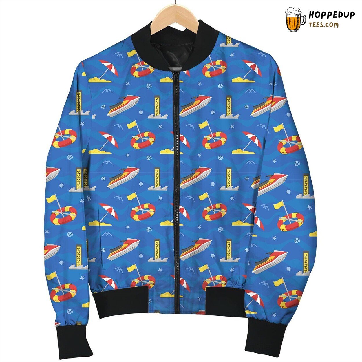 Coast Guard Cano Blue Ocean Bomber Jacket