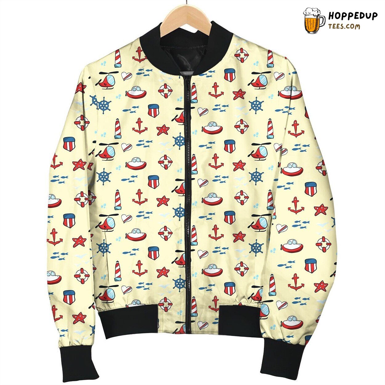 Coast Guard Emergency Cute Icons Bomber Jacket