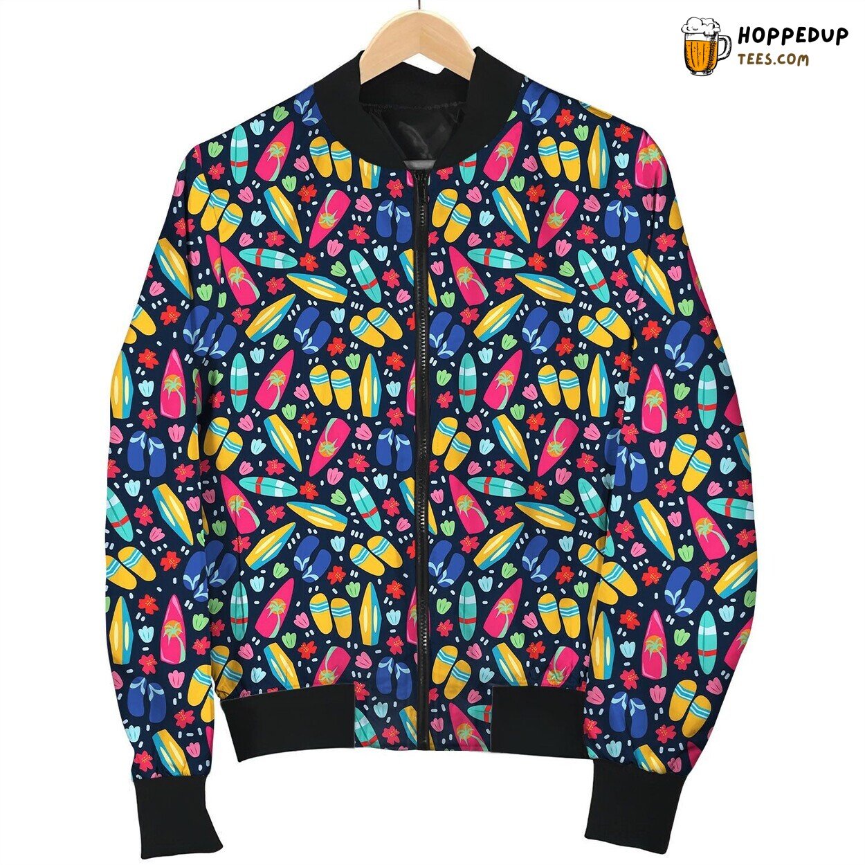Coastal Flip Flop Bomber Jacket