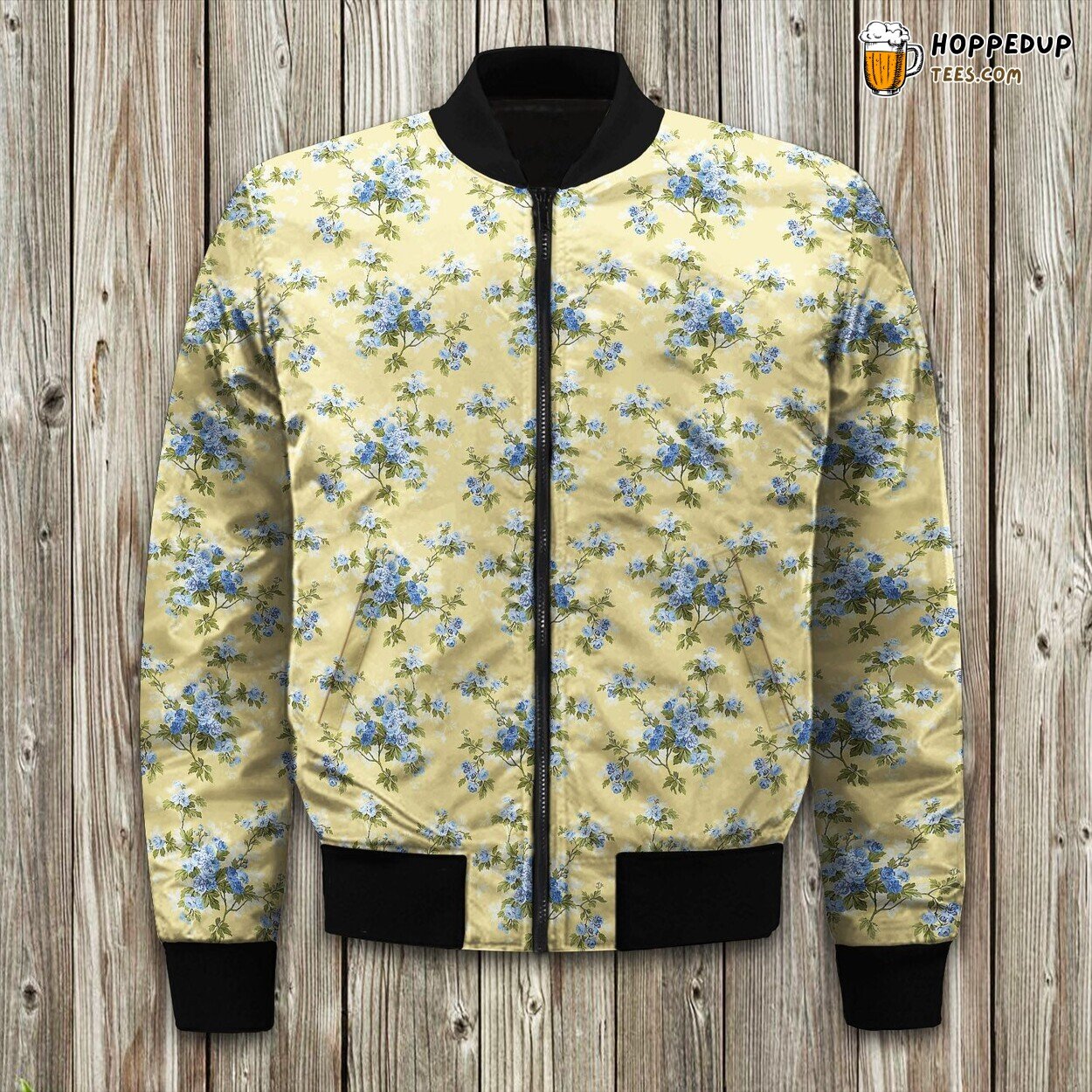 Coastal Scenery Winter Bomber Jacket Luxuriously Padded Warmth Ensured