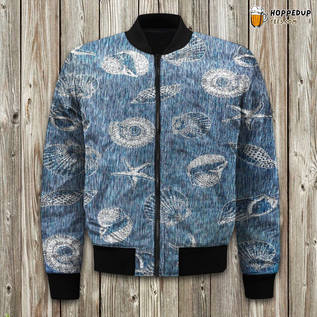 Coastal Shell Inspired Winter Bomber Jacket Premium Comfort Design