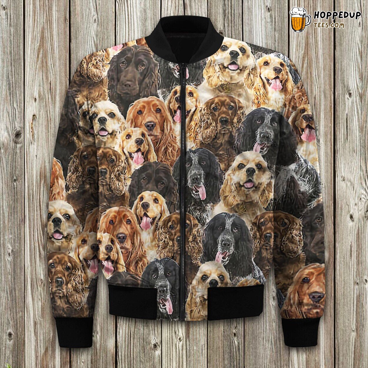 Cocker Spaniel Charm Winter Bomber Jacket Padded Warmth Premium Quality
