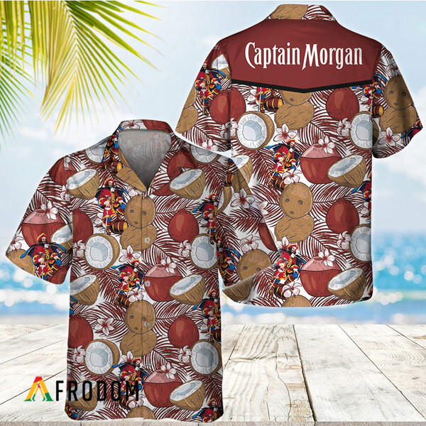 Coconuts Tropical Beach Captain Morgan Hawaiian Shirt HU