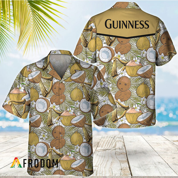Coconuts Tropical Beach Guinness Hawaiian Shirt HU