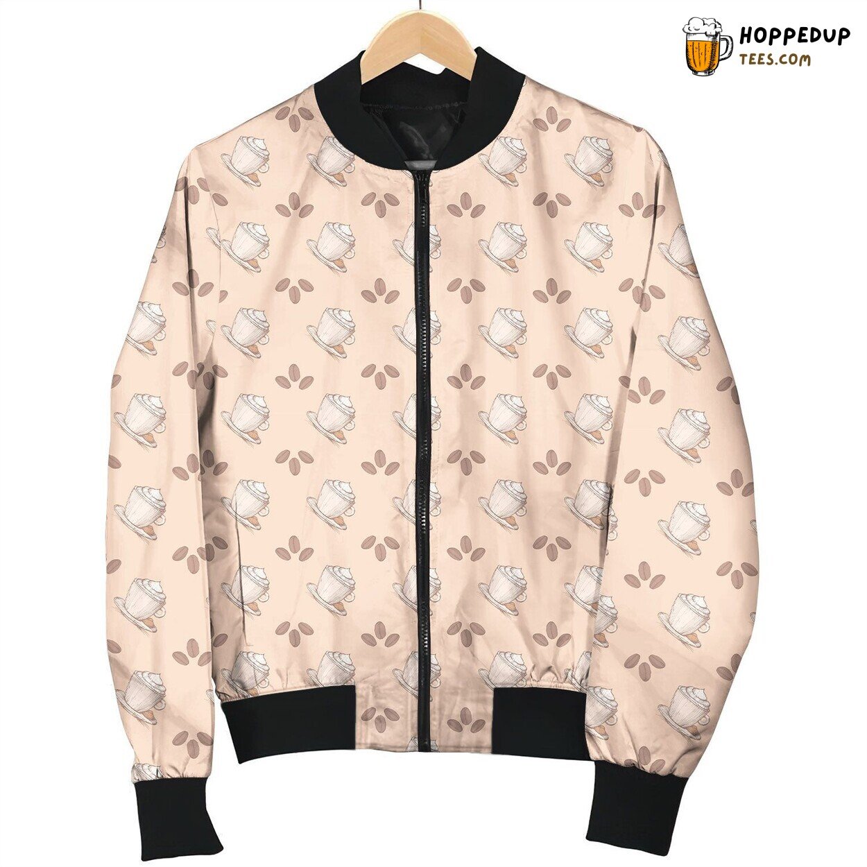 Coffee Bean And Creams Bomber Jacket