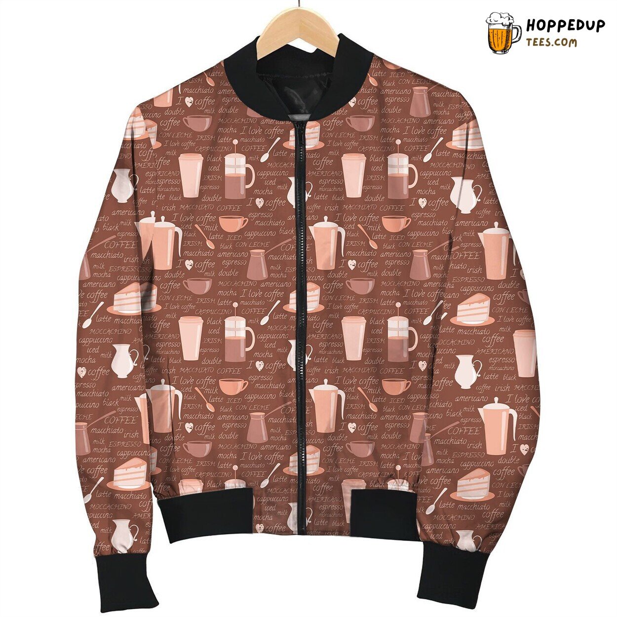 Coffee I Love Coffee Bomber Jacket