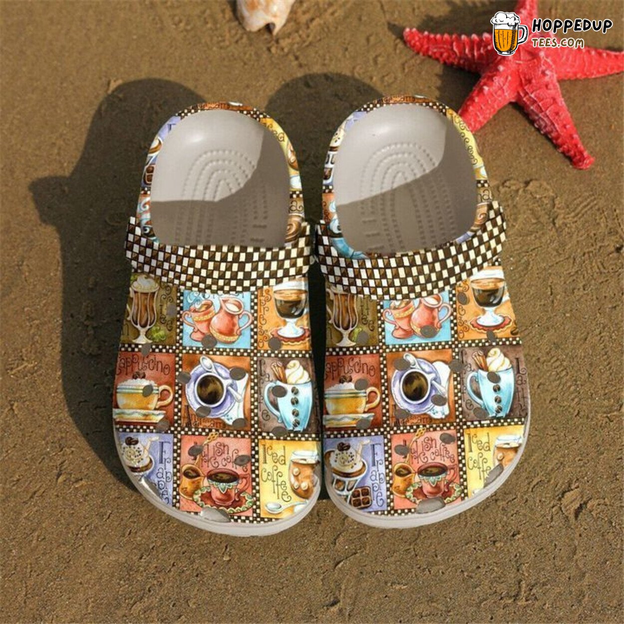 Coffee Time Themed Classic Comfortable Clogs Shoes Unique Beverage Lovers