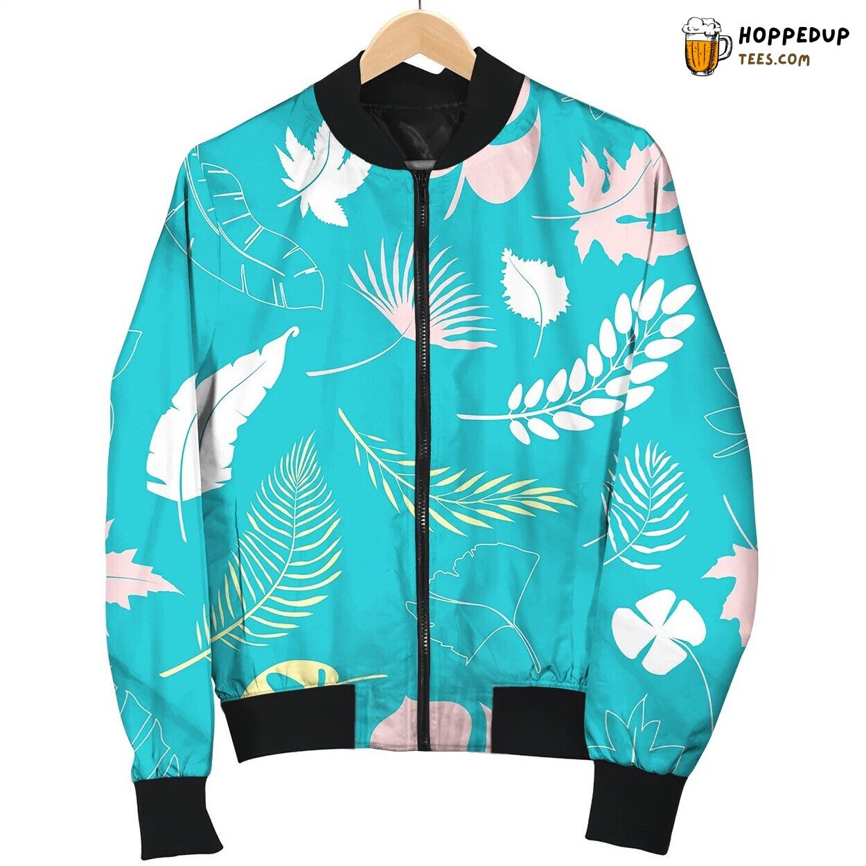 Collage Contemporary Floral Seamless Pattern Love Bomber Jacket