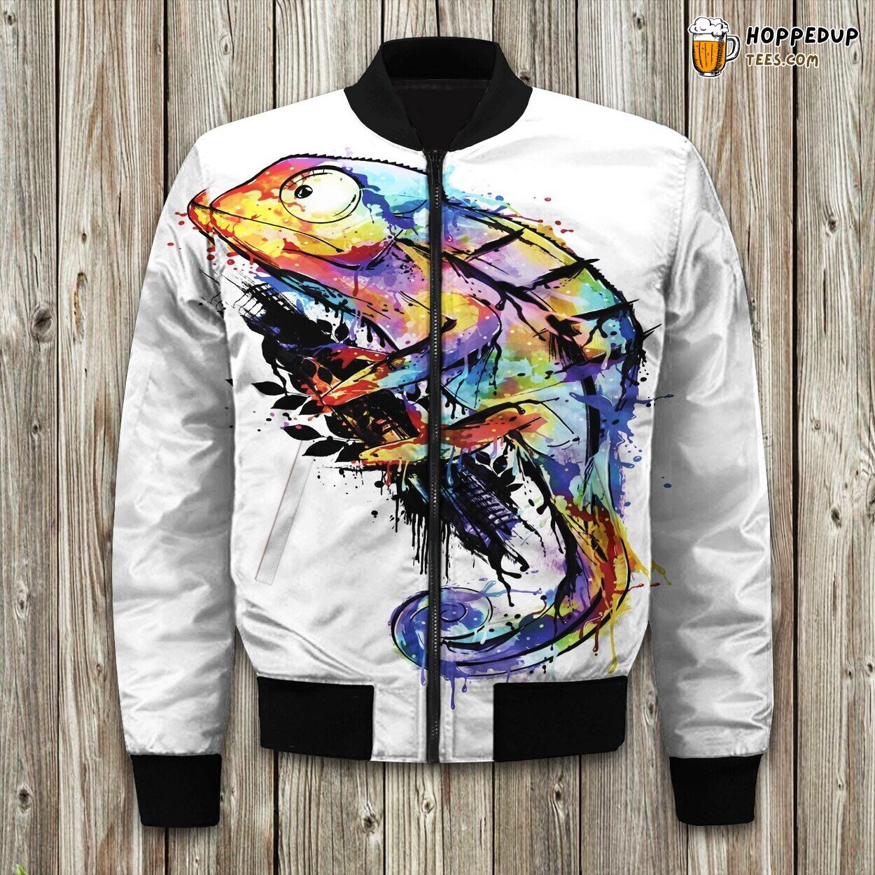 Color Changing Chameleon Winter Bomber Jacket Nature’s Magic Design