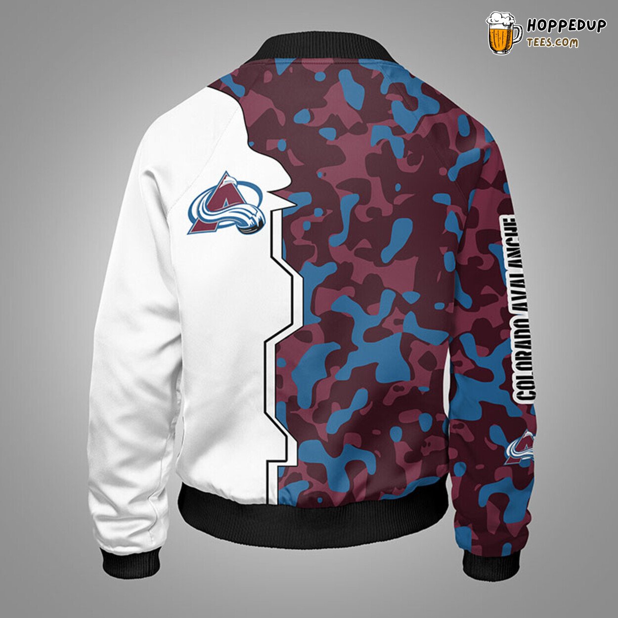 Colorado Avalanche NHL Camouflage Blue Distinct Bomber Jacket Stylish Design