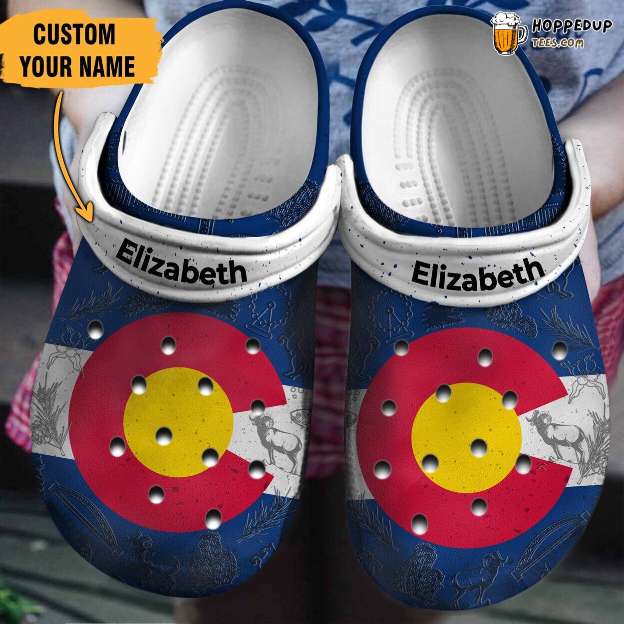 Colorado Flag Personalized Comfortable Unique Design Gifts Clogs
