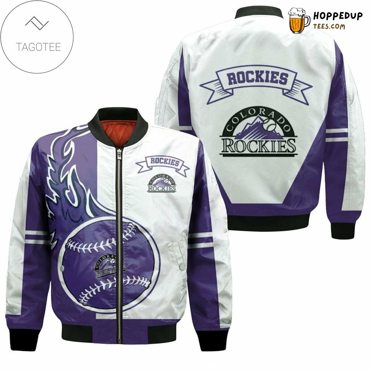 Colorado Rockies MLB Adventure Spirit Bomber Jacket Mountain Look