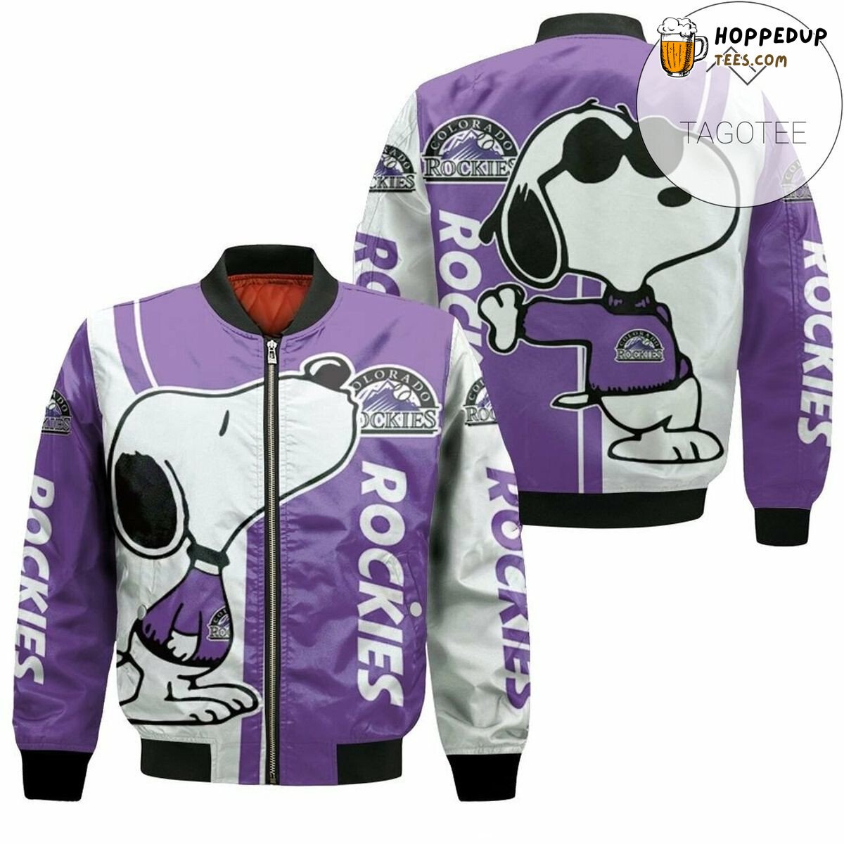 Colorado Rockies MLB Authentic Team Colors Bomber Jacket Style