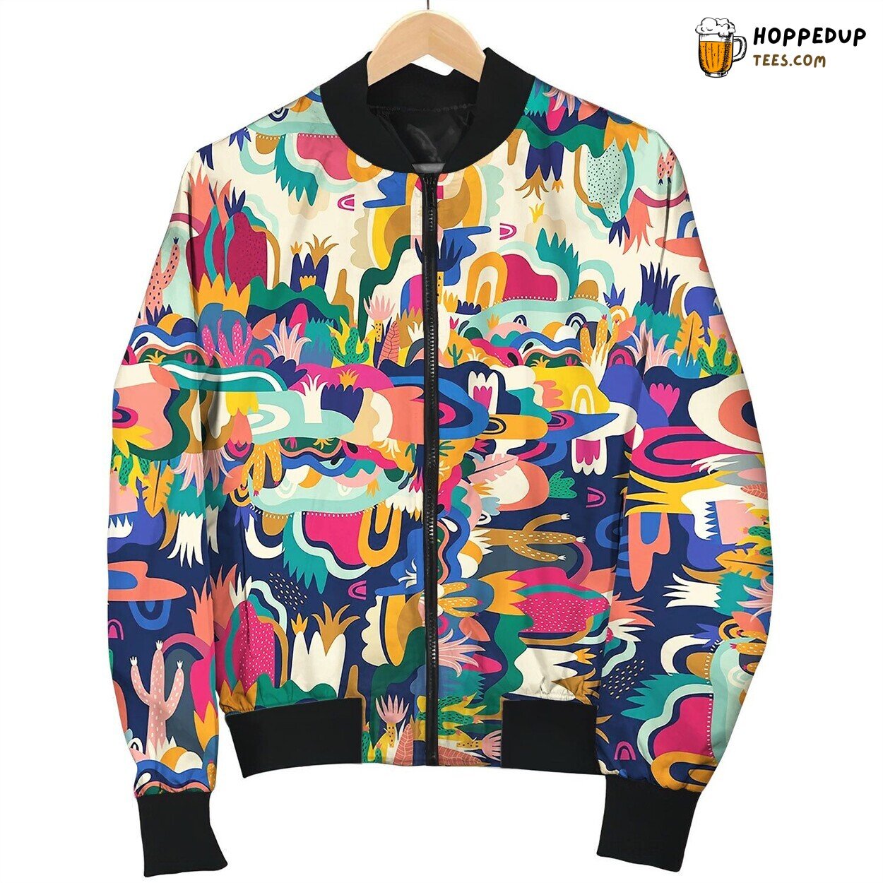 Colorful Background Bomber Jacket