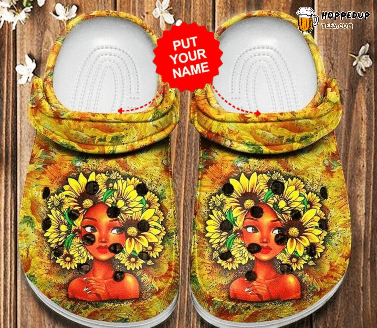 Colorful Black Girl Proud Themed Clog Shoes Artistic Unique Design