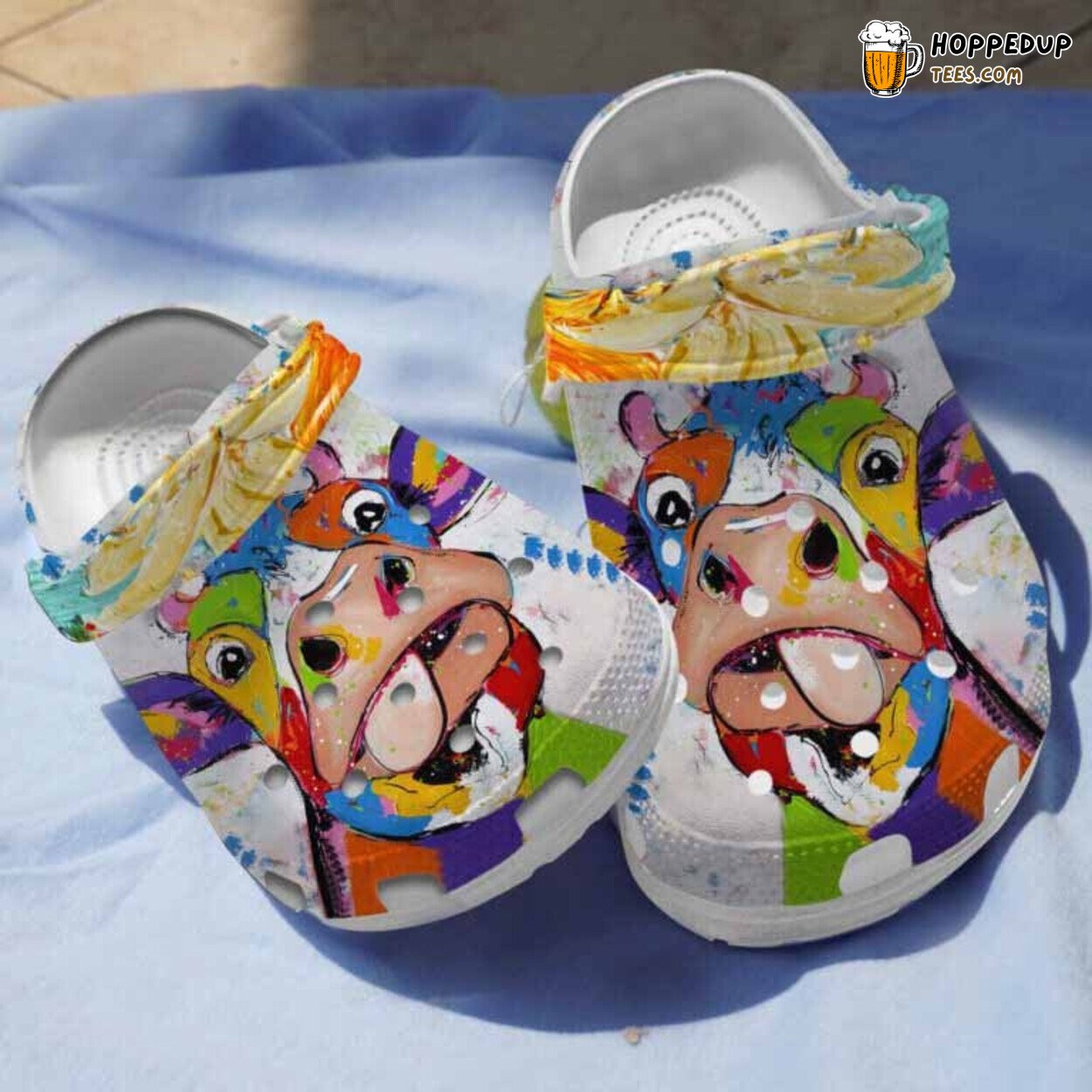Colorful Cattle Cow Funny Parents Gift Comfortable Clogs Shoes
