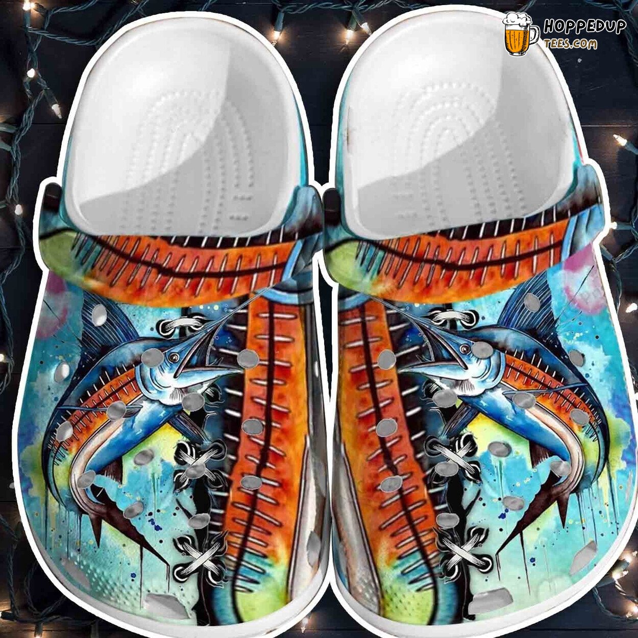 Colorful Fish Men Fishing Outdoor Father’s Day Comfortable Clogs