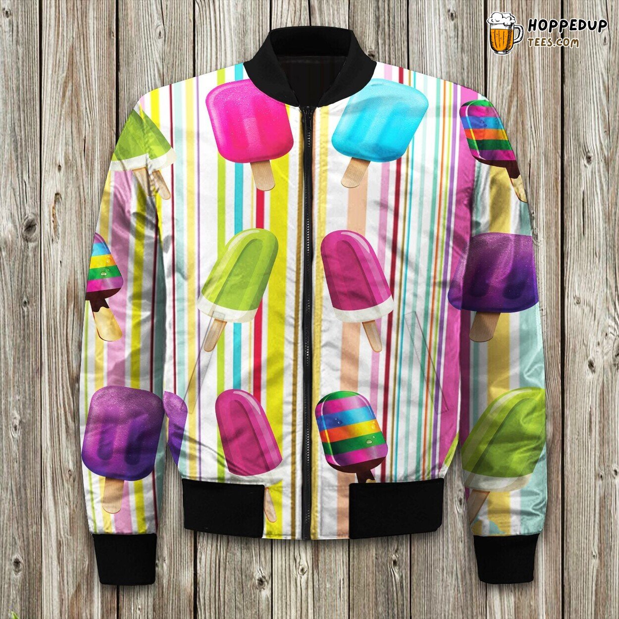 Colorful Ice Cream Bomber Jacket