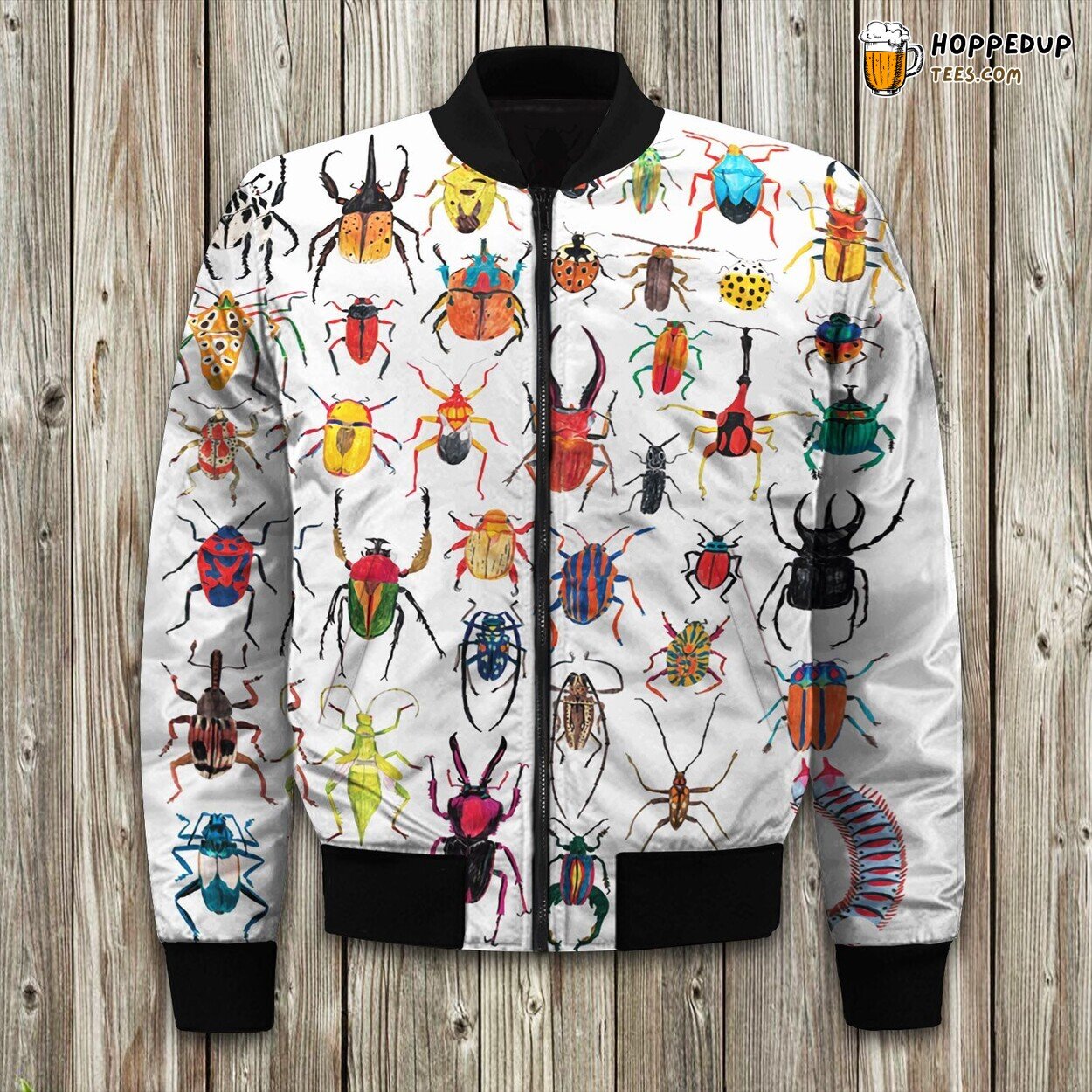Colorful Insects Bomber Jacket