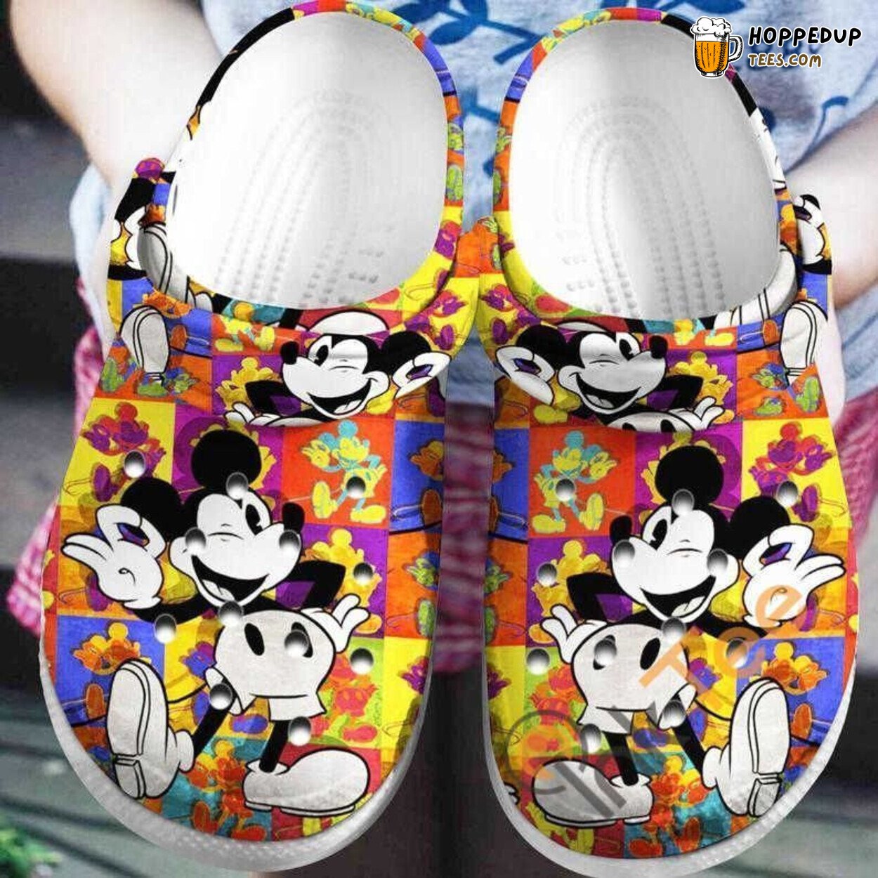 Colorful Mickey Mouse Themed Comfortable Unique Design Clogs