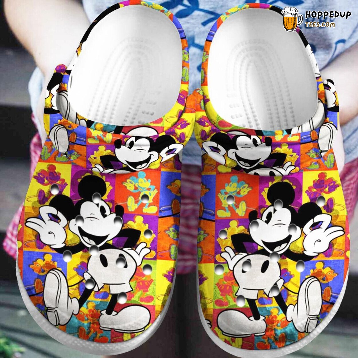 Colorful Mickey Mouse Themed Stylish Comfortable Unique Clogs