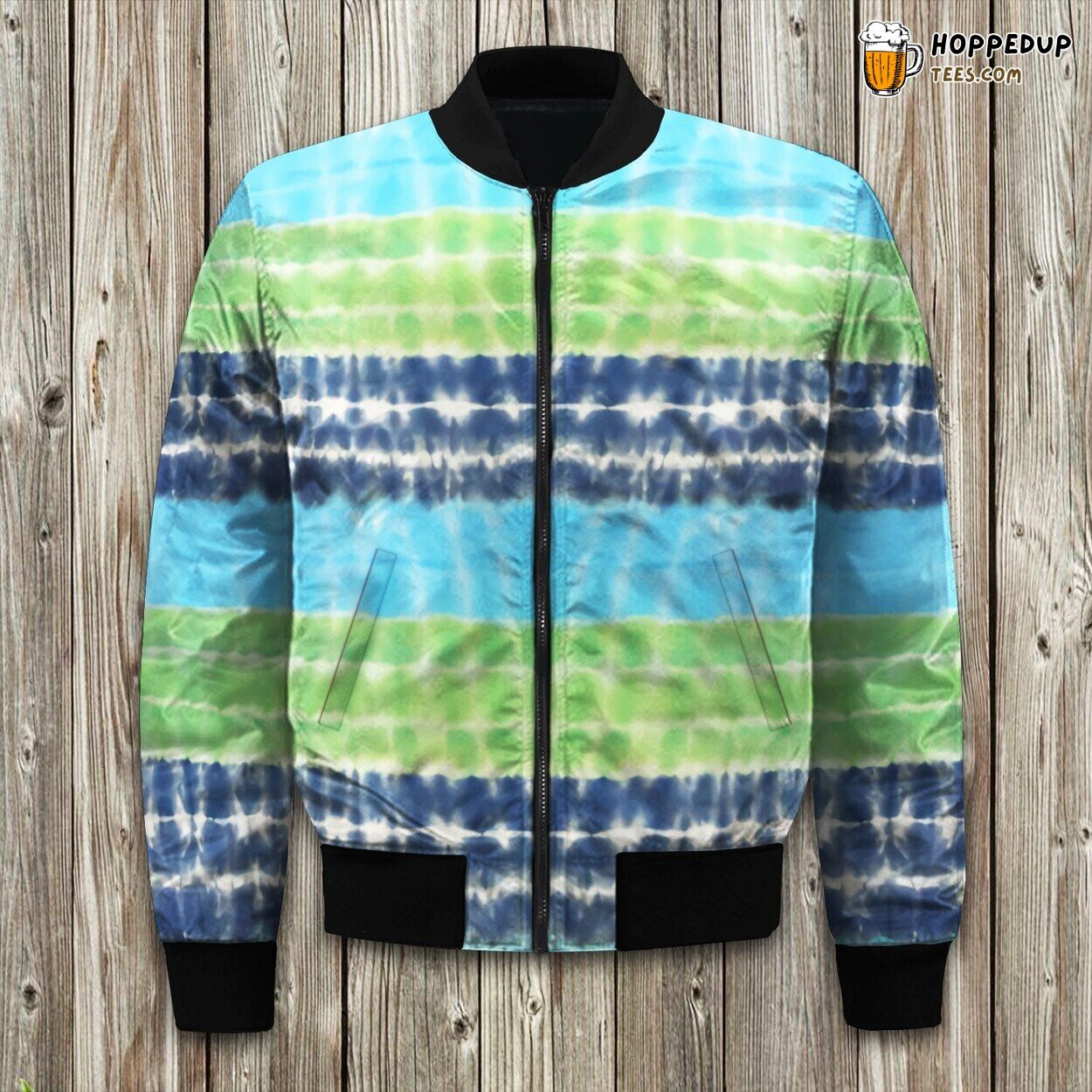 Colorful Tie Dye Bomber Jacket