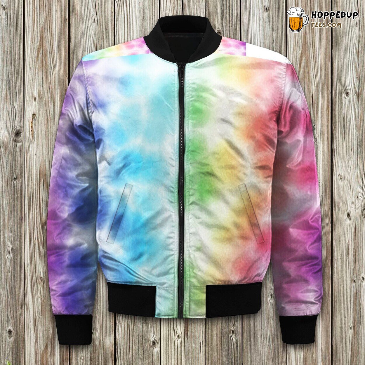 Colorful Tie Dye Dreams Bomber Jacket
