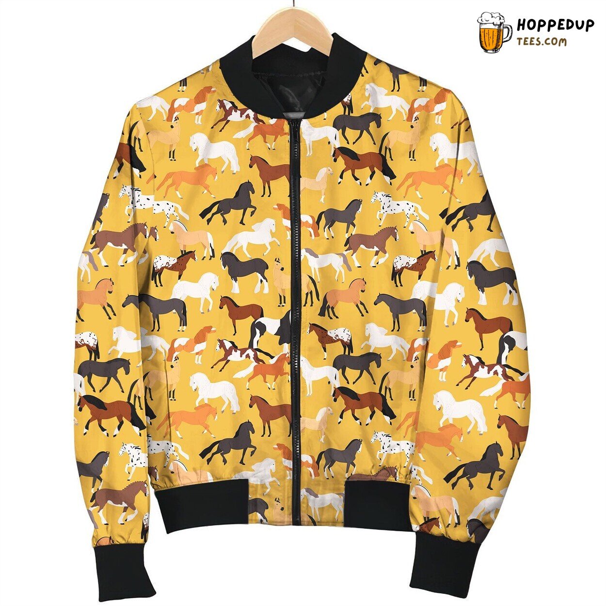 Colorful Various Horse Bomber Jacket