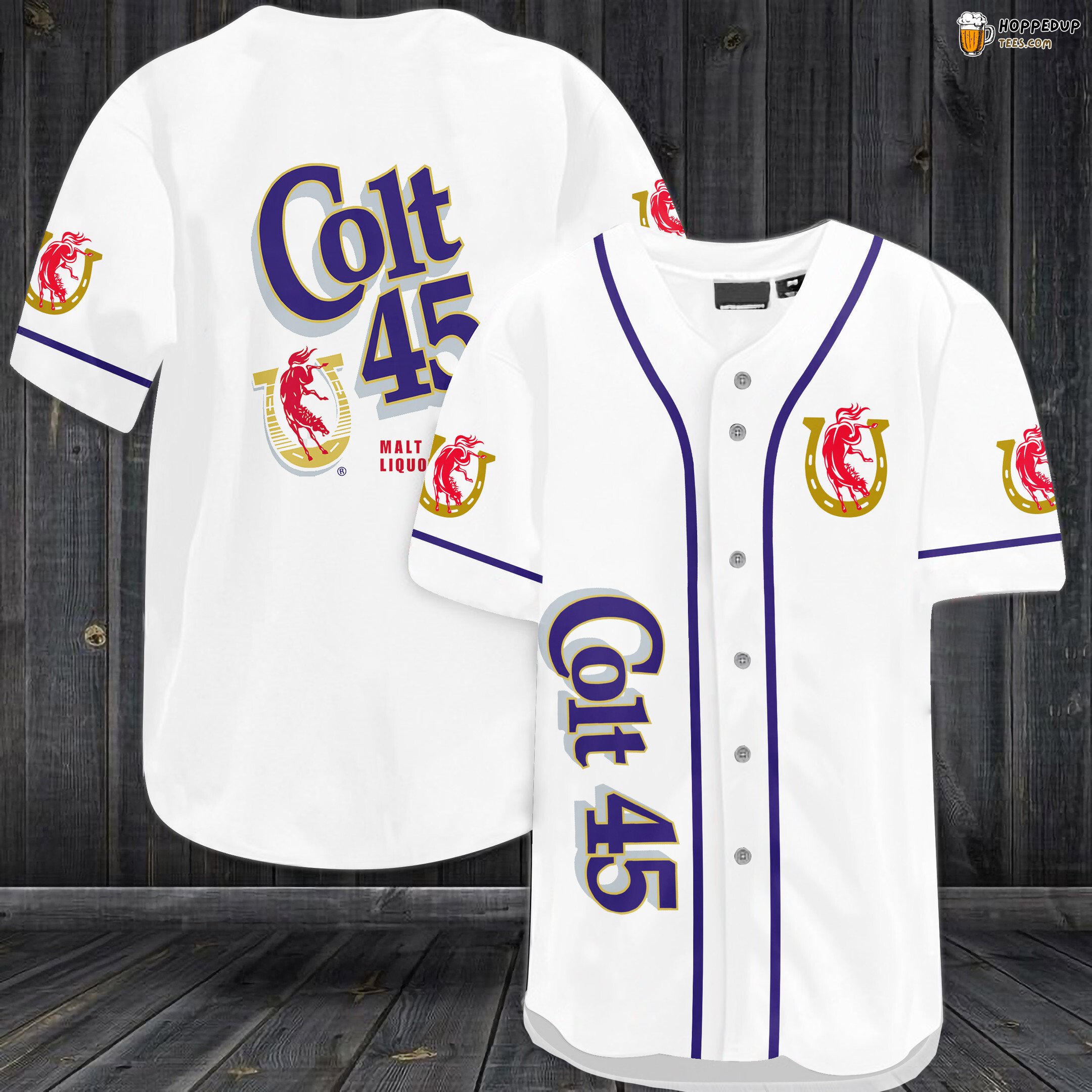 Colt 45 Malt Liquor Baseball Jersey White Unisex Jersey Shirt