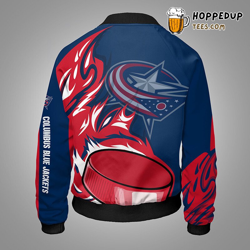 Columbus Blue Jackets NHL Classic Blue Bomber Jacket Series