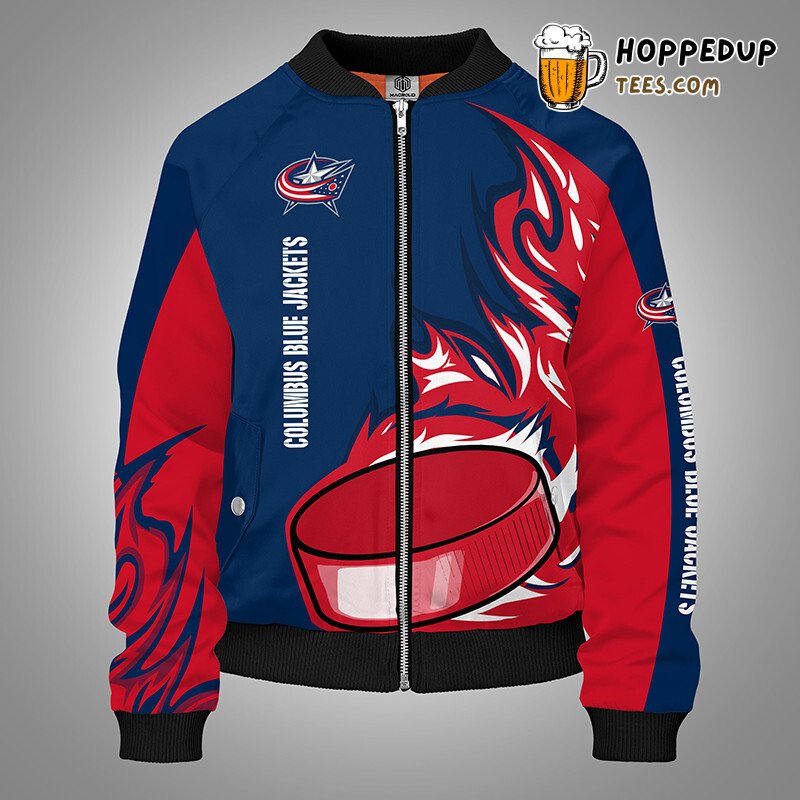Columbus Blue Jackets NHL Classic Blue Bomber Jacket Series
