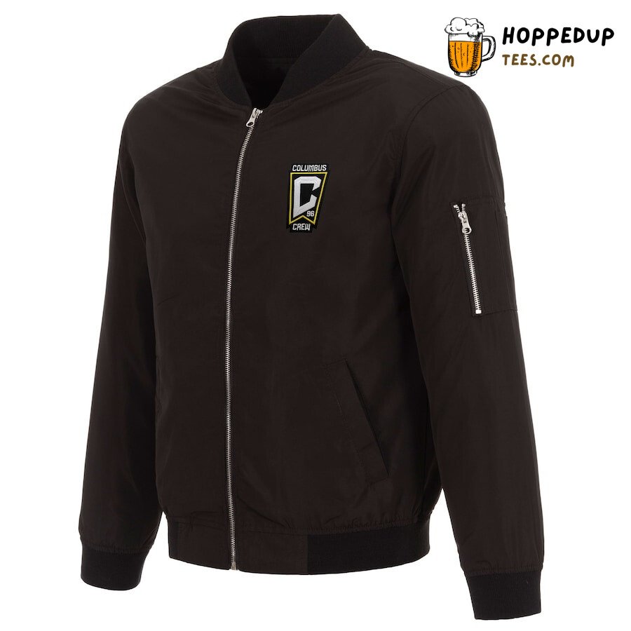 Columbus Crew SC Sleek Black MLS Fan Bomber Jacket Edition