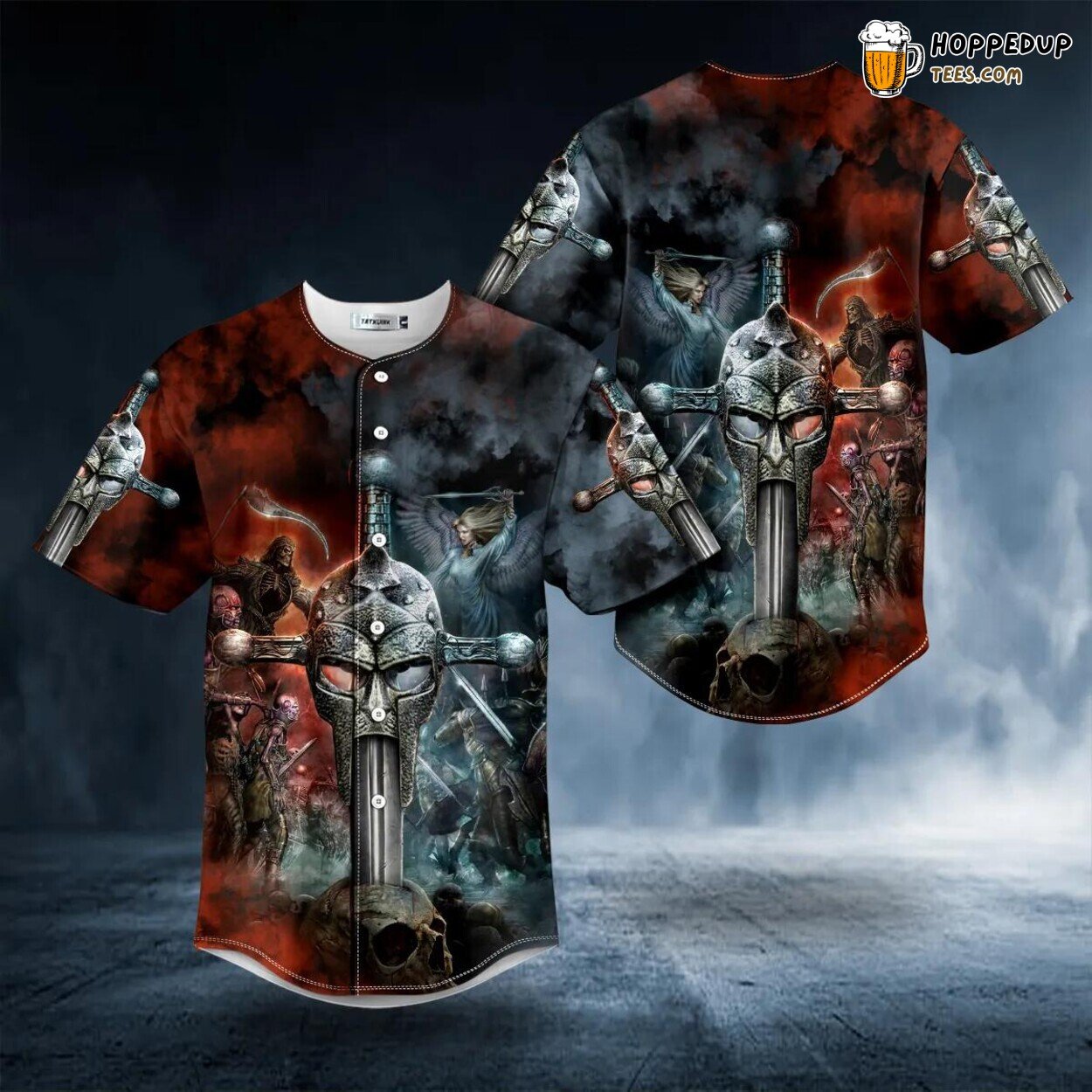 Combat Angel Viking Grim Reaper Unique Tailored Baseball Jersey Design