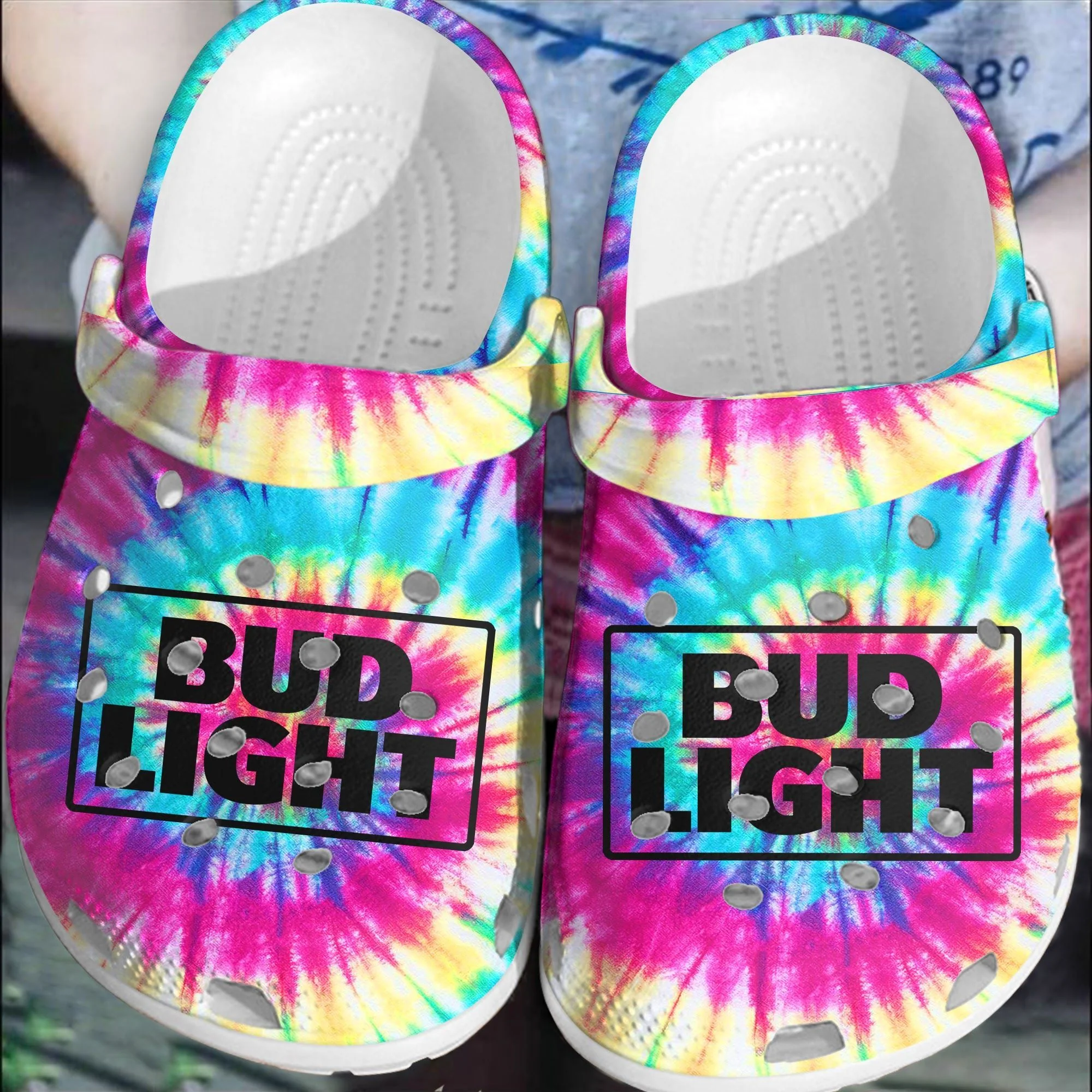 Comfortable Bud Light Beer Crocs Crocband Clogs HU