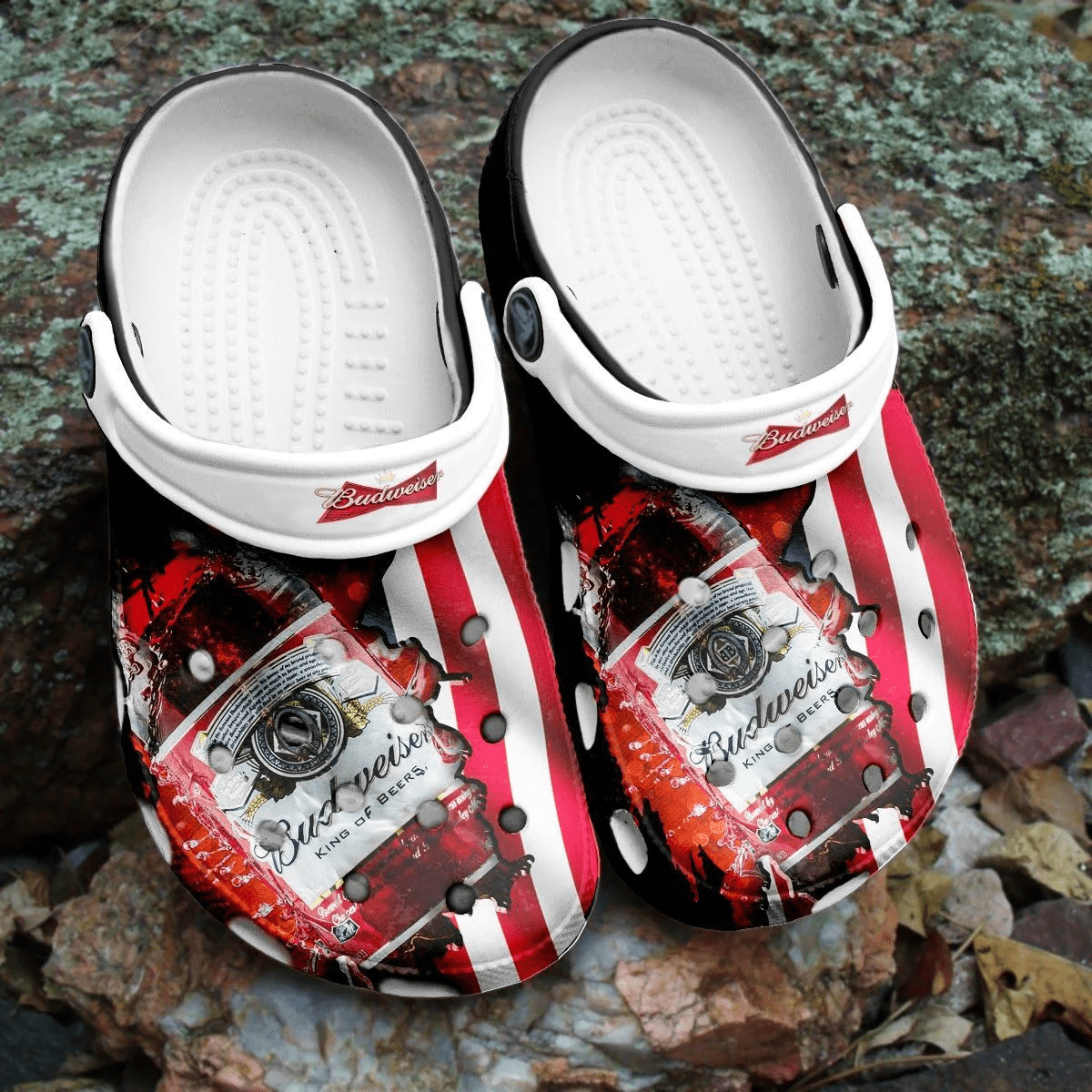 Comfortable Budweiser Beer Crocband Clogs HU