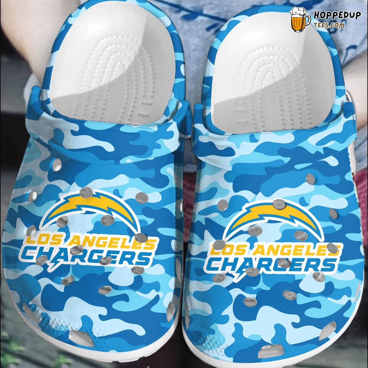 Comfortable NFL Los Angeles Chargers Football Clogs Stylish Shoes