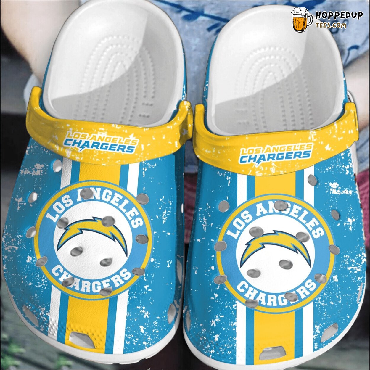 Comfortable NFL Los Angeles Chargers Football Shoes Clogs