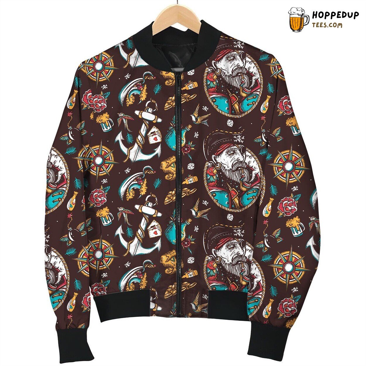 Compass Anchor Captain Bomber Jacket